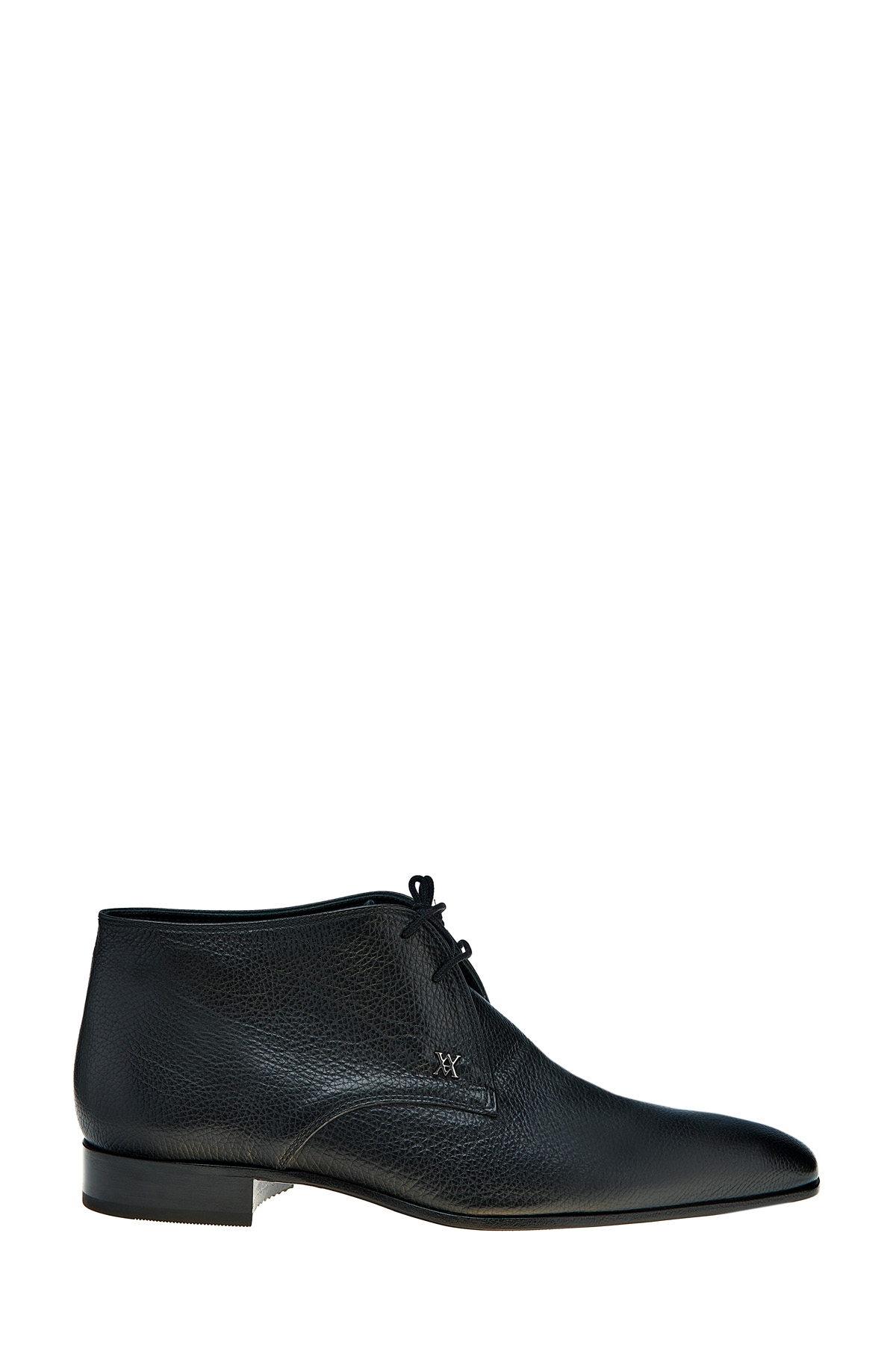 Ботинки-дезерты из крупнозернистой кожи с квадратным мыском ARTIOLI, цвет черный, размер 42